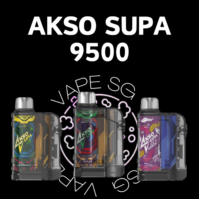 Akso Supa 9500 disposable vape - sg vape shop singapore sg