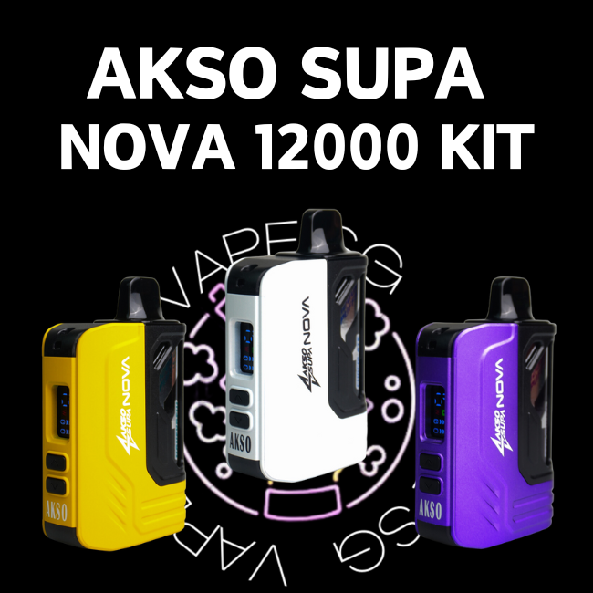 Akso Supa Nova Starter 12000 Disposable Pod - Sg Vape Shop Singapore SG