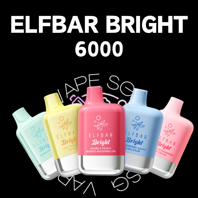 Elfbar Bright 6000 Disposable Pod - Sg Vape Shop Singapore SG